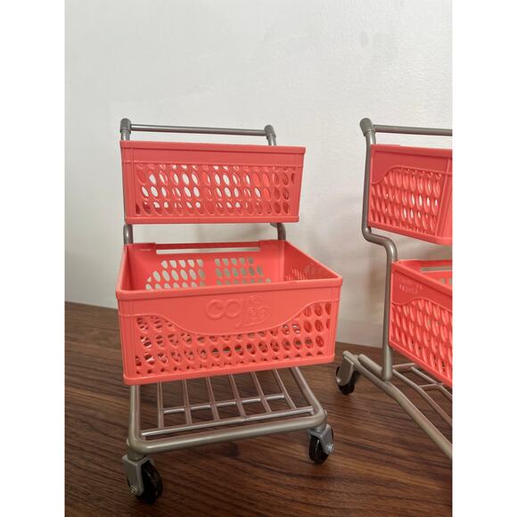 Set of 2 Our Generation Doll Grocery Shopping Cart Toys Supermarket Play - Picture 3 of 9